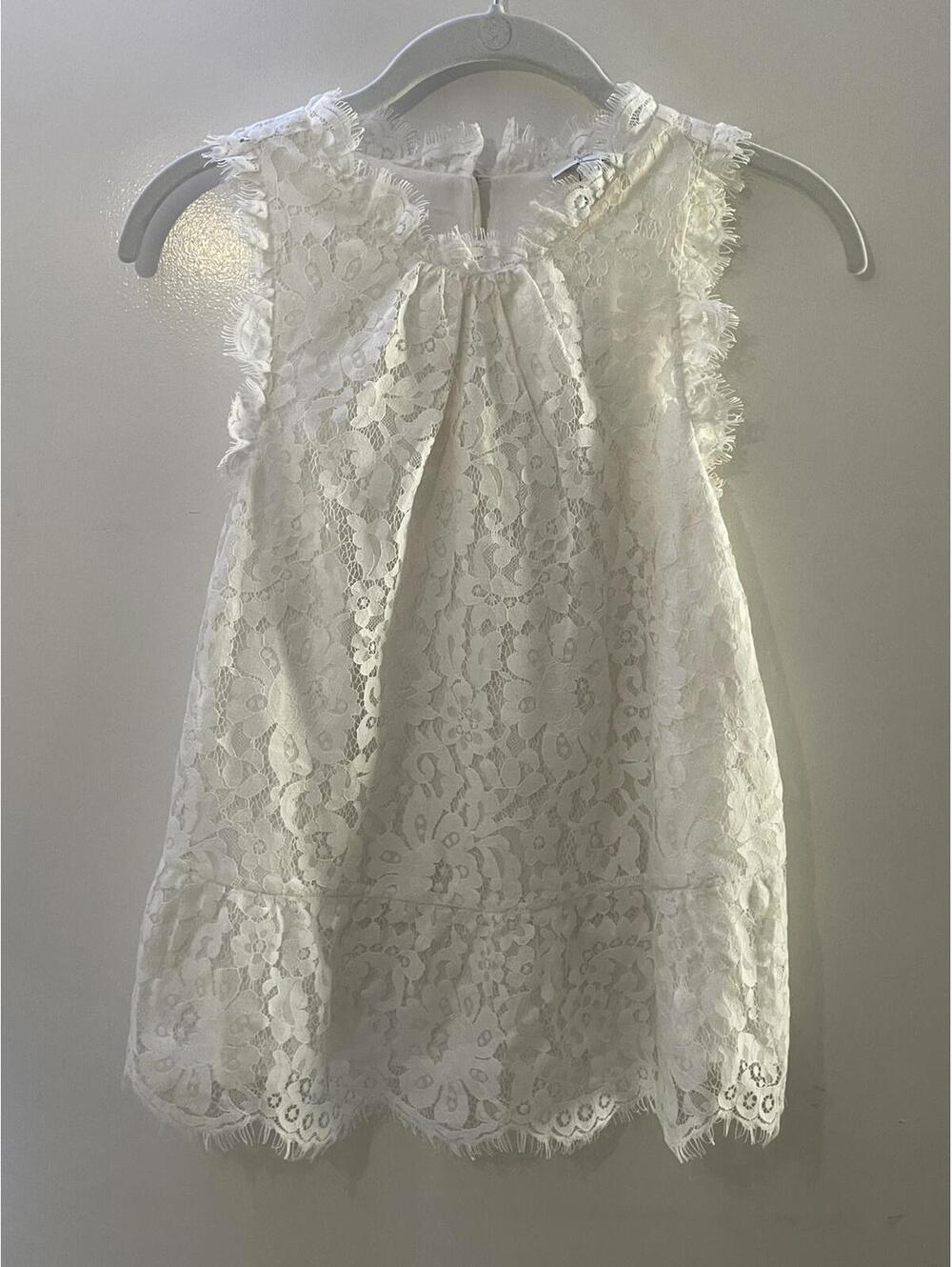 Joie White Lace Sleeveless Dress Coquette Size Small